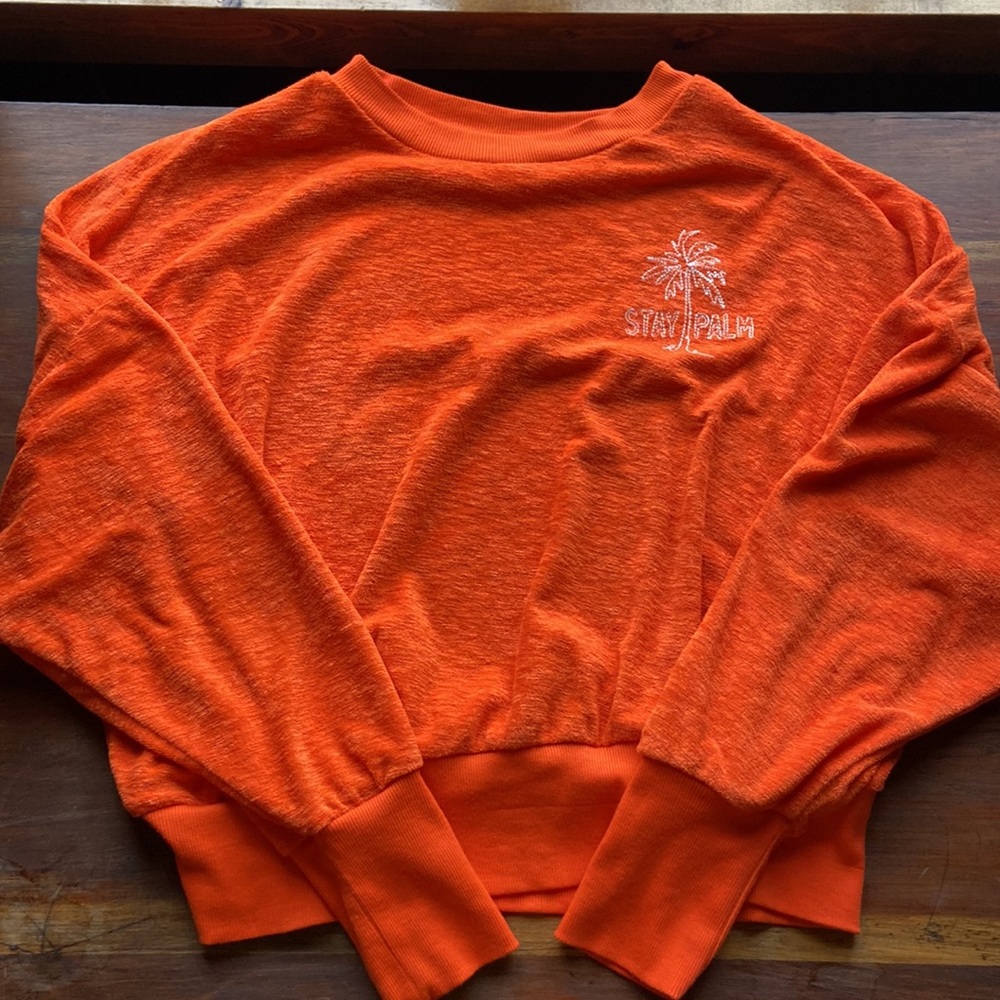 Terry cloth sweatshirt